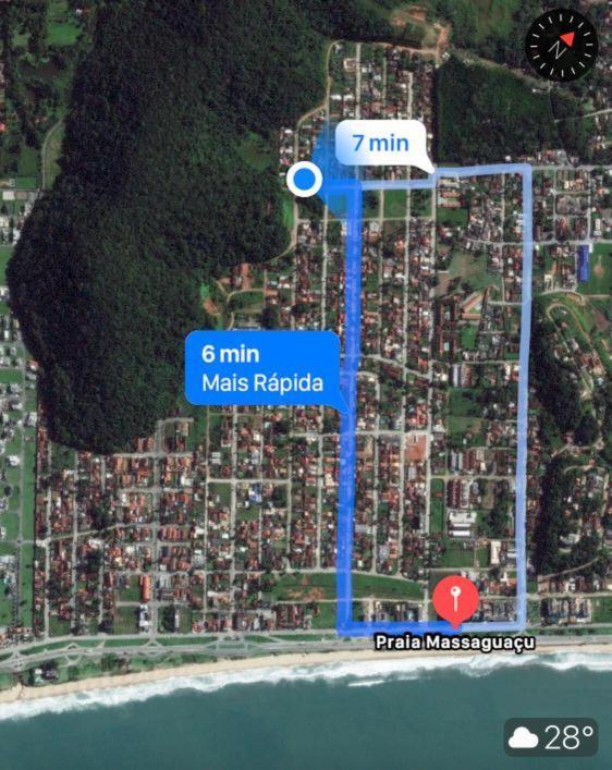 Casa Na Praia Massaguacu - Caraguatatuba Exteriör bild